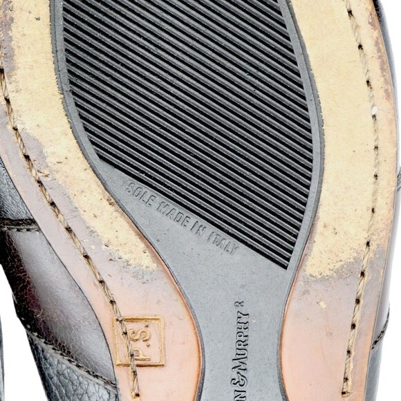 Johnston & Murphy Men's Sz 10M Passport Tassel Leather Loafers Brown Black EUC - Picture 10 of 11